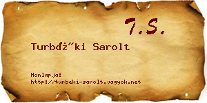 Turbéki Sarolt névjegykártya